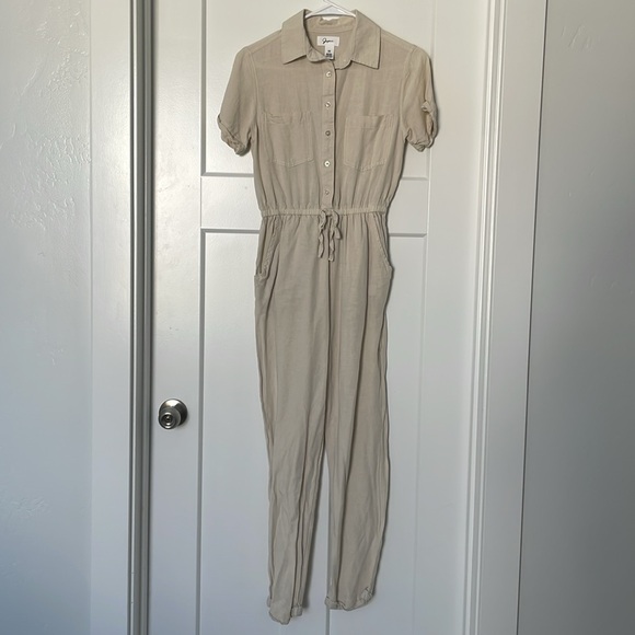 Japra Pants - Japra Cream Jumpsuit XS